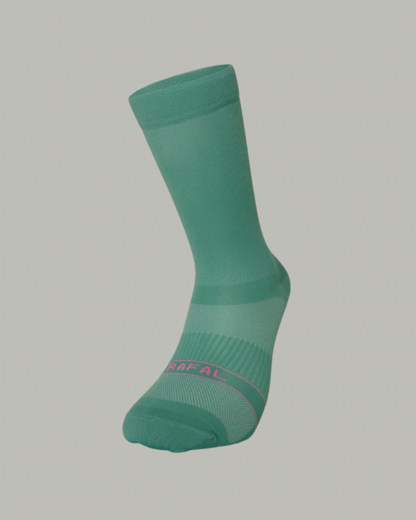 Chaussette Gineste - Vert d'eau & Rose