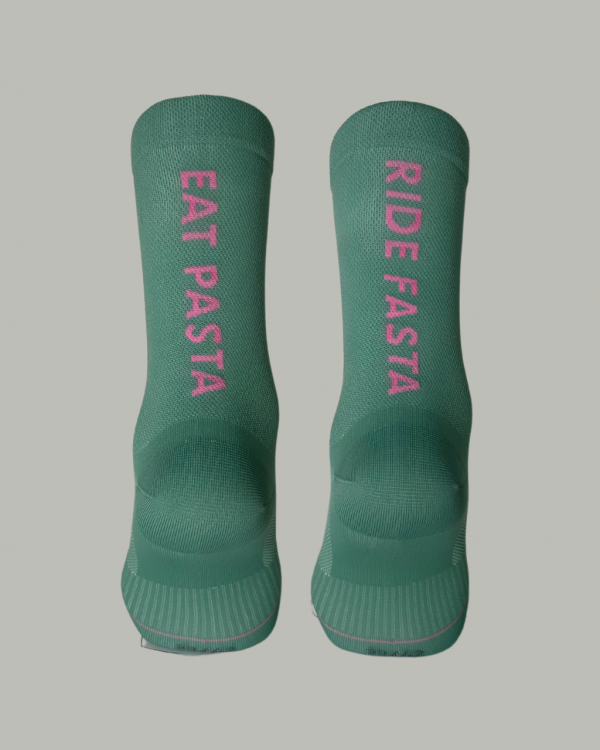 Chaussette Gineste - Vert d'eau & Rose – Image 6