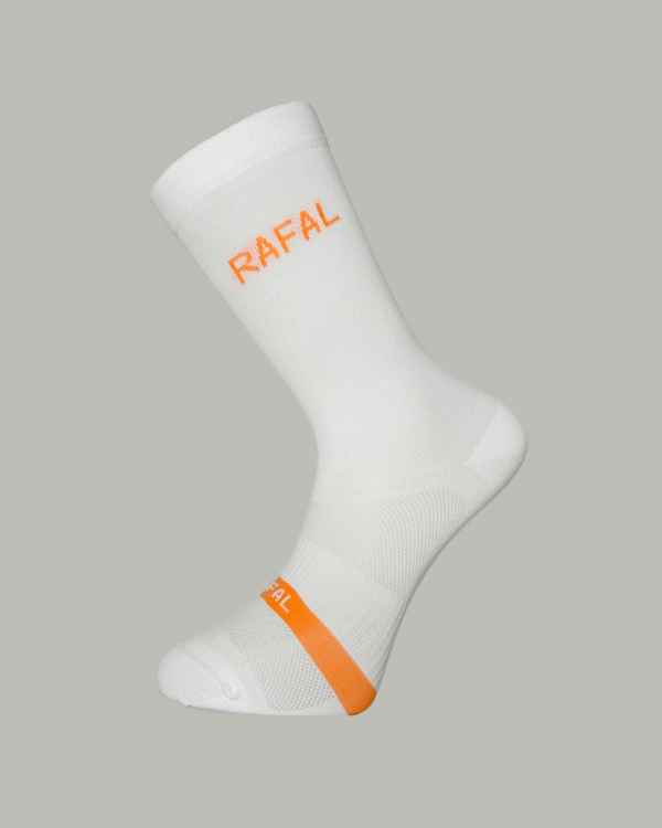 Chaussette Mercoux - Blanc & Corail – Image 4