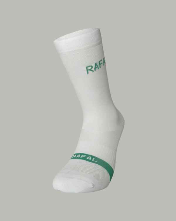 Chaussette Mercoux - Blanc & Vert d'eau