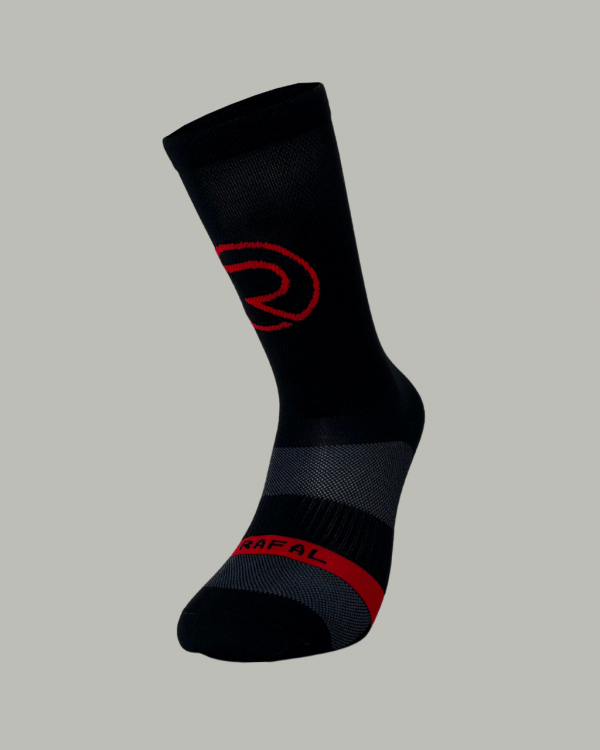 Chaussette Ventoux - Noir & Rouge